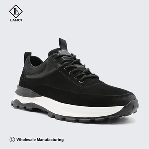LANCI Sneaker Manufacture Leather Shoes for Men Leather Sneakers