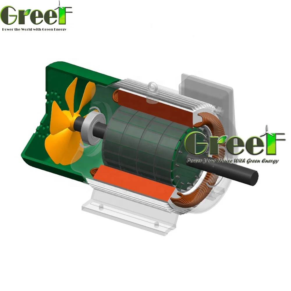 Low RPM Permanent Magnet Generator Alternator 2 KW 220 RPM