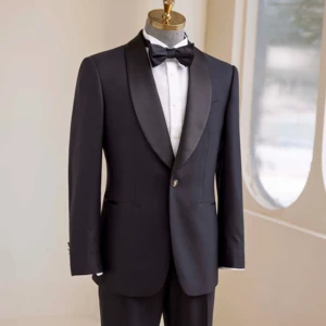 Haute Couture Men's 100% Wool Bespoke Suit 120-150 'Super British Fabric' High Quality Single Breasted Pant Coat Design Suit for