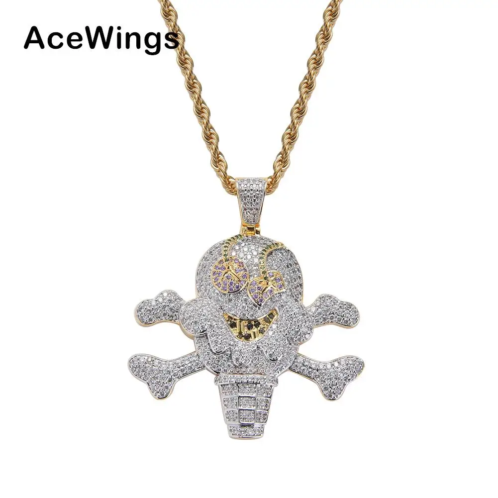 Pendant Cubic Zircon Ice Necklace 