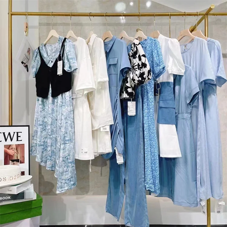 Mixed Style Dress Brand Discount Women's Clothing Stock Apparel