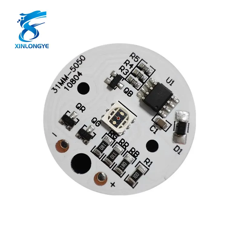 DC 5V 3W LED Light Source Board 31mm OD/10mm Aluminum PCB SMD5730 White/Warm/Neutral/Red/Green/Blue/Yellow/Purple LED Modules