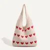 Three rows of hearts - apricot color