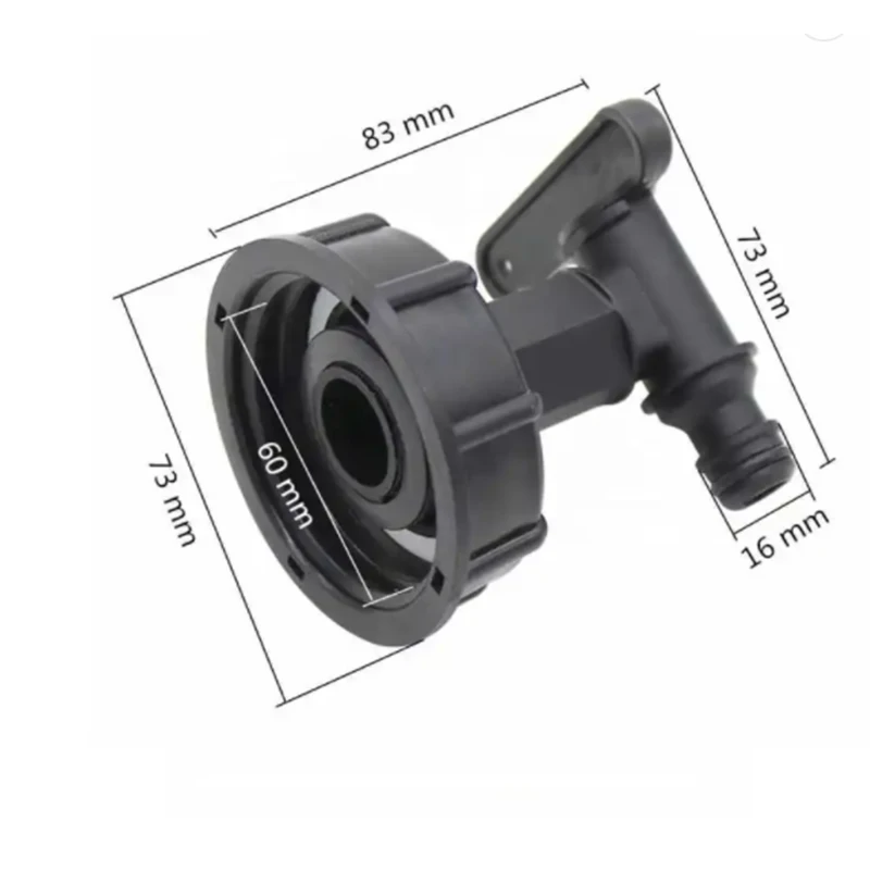 2024 Water Butt Tap Hosepipe Rain Barrel 3/4 Bsp Thread Replacement Tap