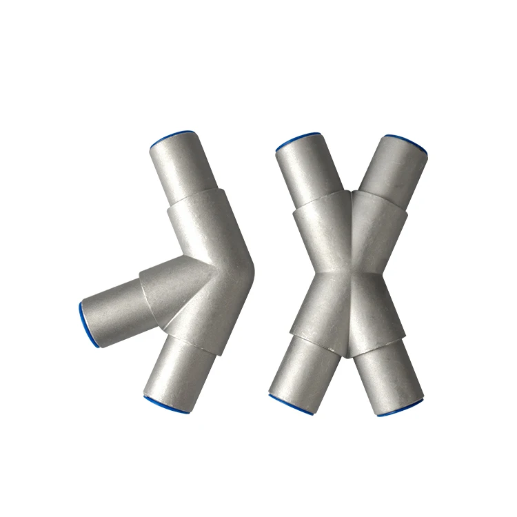 Step Industrial Ladder 40 Round Tube Connector Aluminum Alloy L/Y/T/X/V Joint Handrail Link supplier