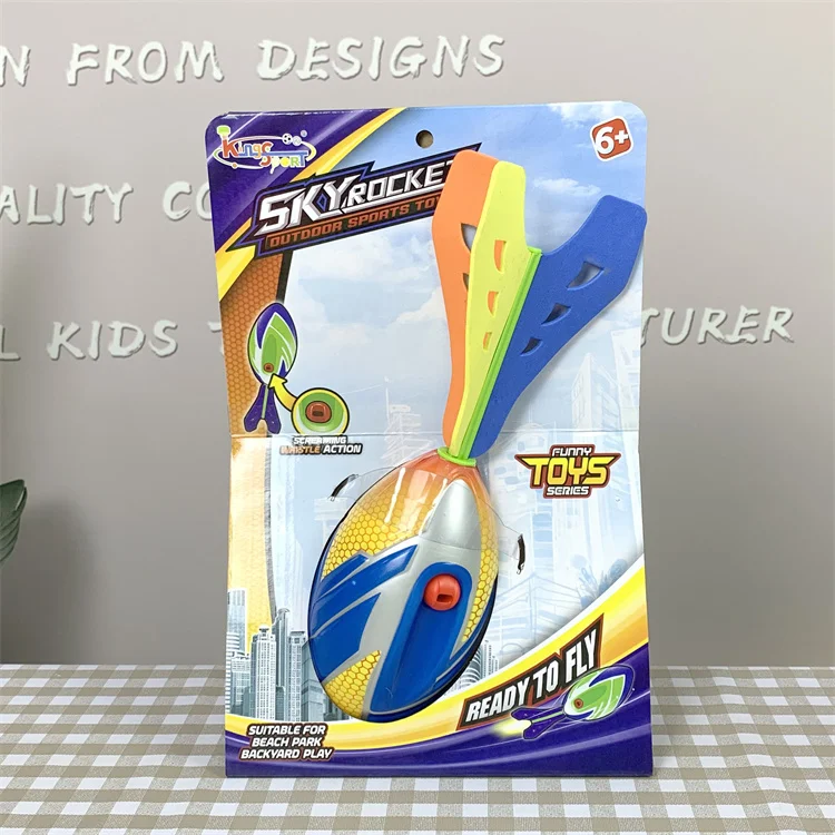 Ballon En Mousse Hurleur – Fusée à Sifflet Avec Queue – Jouet De Lancer Volant Pour Enfant – Cadeau Extérieur