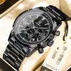 921 Black Case, Black Face, Steel Strap