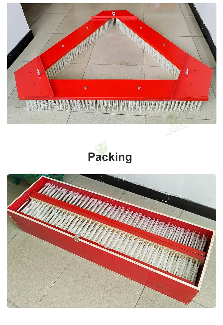 Football Field Brush Tools Triangle Brush for Artificial Grass Triangle Brushing Tool