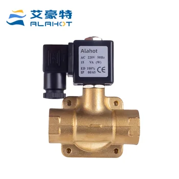 Alahot 0.5W High Pressure 0-1.6MPA Brass Pilot Piston Air Compressor Solenoid Valve Energy Saving OEM Customizable