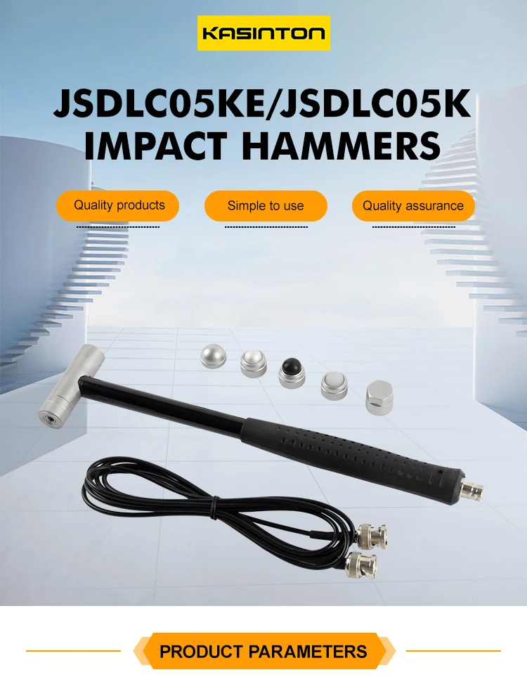 JSDLC05K Easy Moving Structural Vibration Mode Measurement With Hammer Method Stainless Steel Impact Hammer Modal Testing details