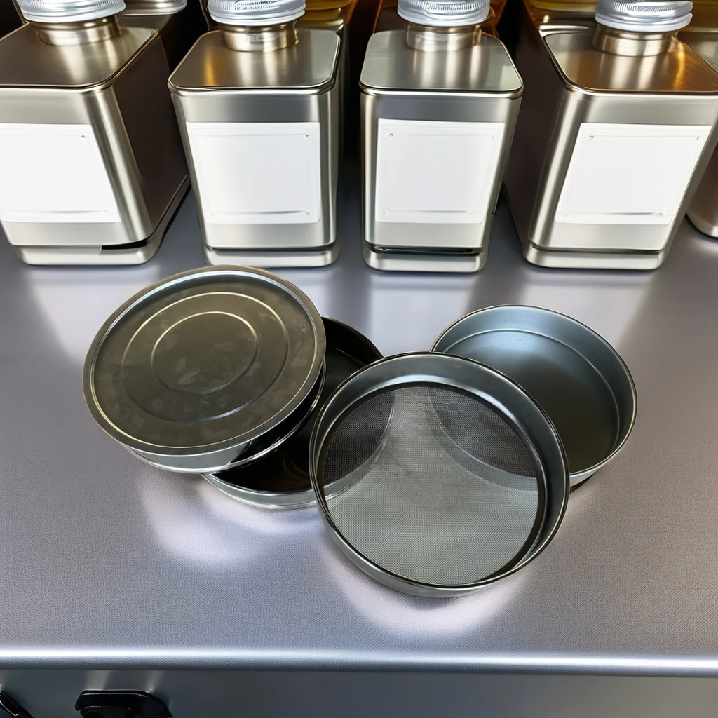 Tamis de laboratoire en acier inoxydable de 1 2 5 10 20 30 45 50 60 63 microns