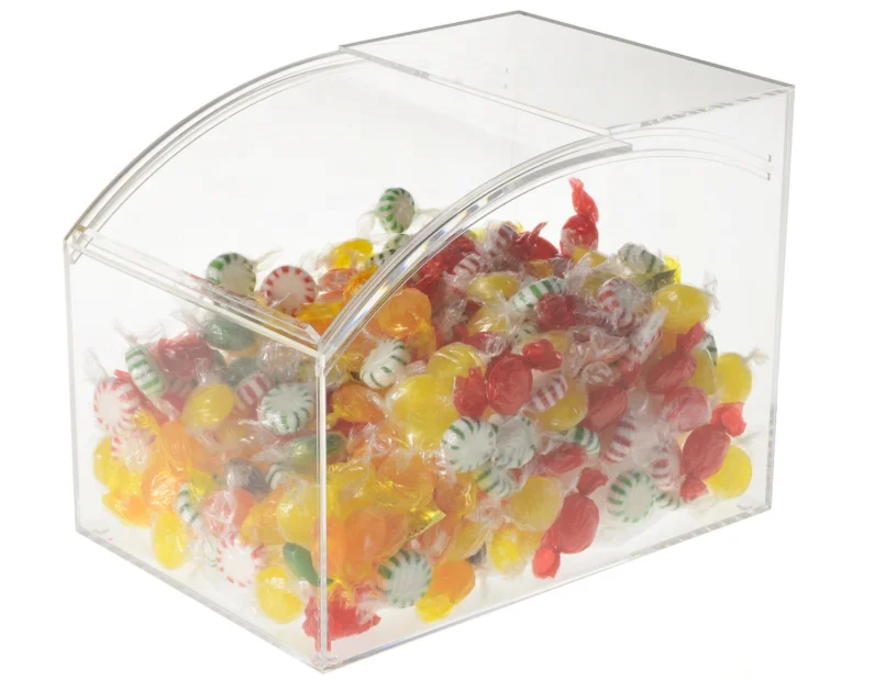Pick N Mix Sweet Acrylic Dispenser Display Stacking Bin Holder