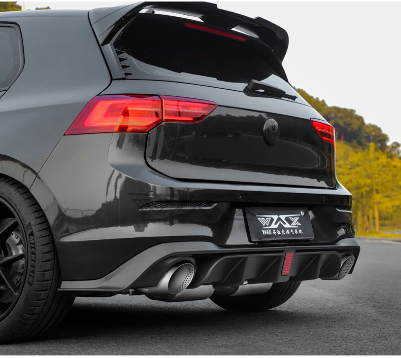 Customized Stainless Steel Exhaust Tailpipe Baking Finish Drilled Exhaust Pipe Universal