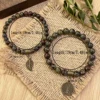 Pulseras de doble capa de piedra Dragonblood de 6 mm y 8 mm