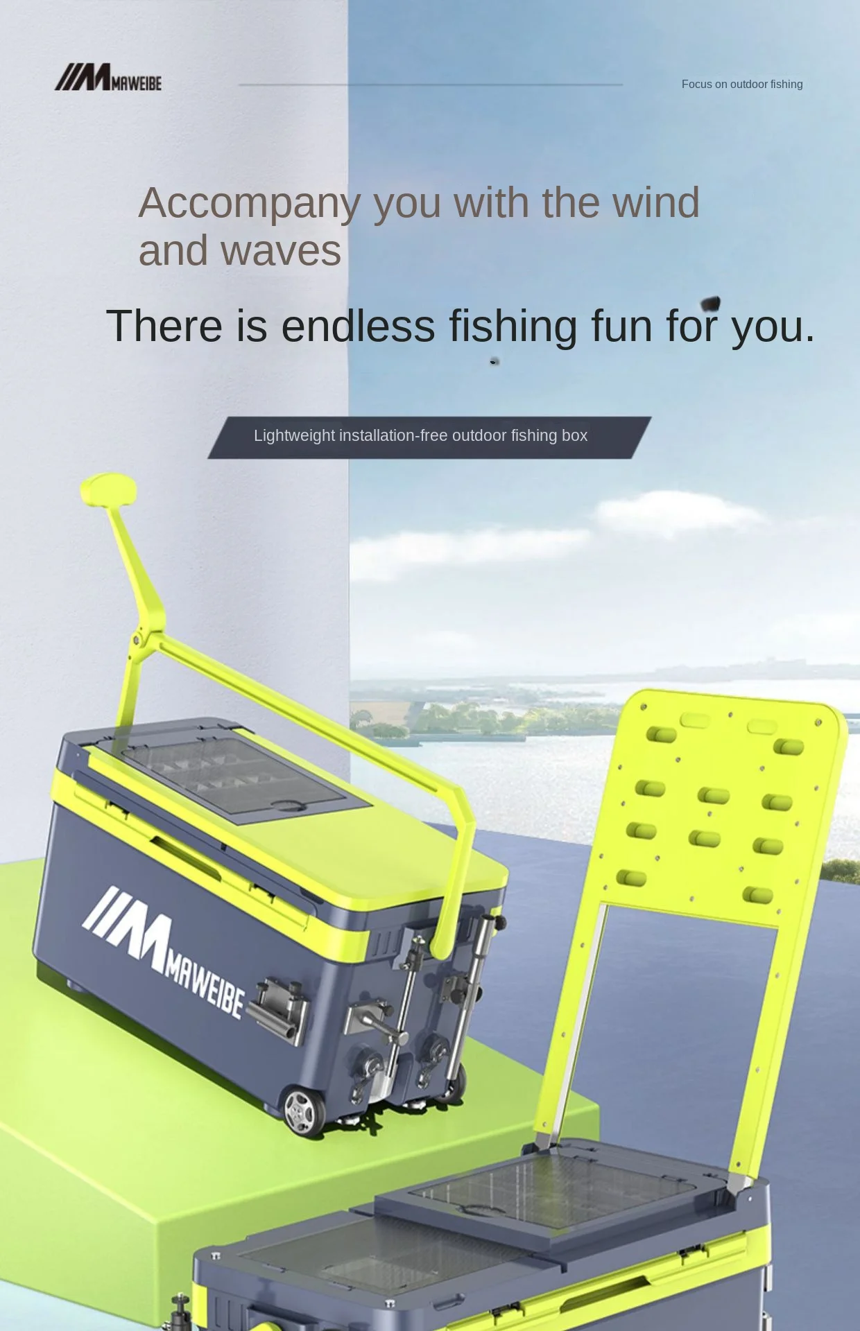 Fishing box new multi-functional  bucket ultra-light sitting Taiwan  wild fishing equipment