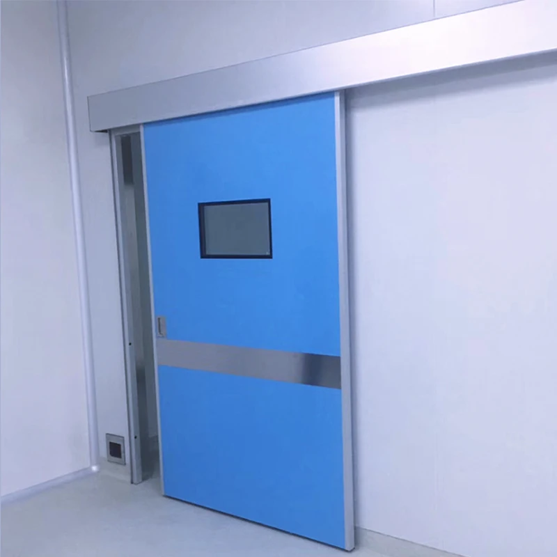 Automatic Sliding Doors With Infrared Sensing Switches and Contactless Sensors for Hospital Airtight Automatic Doors