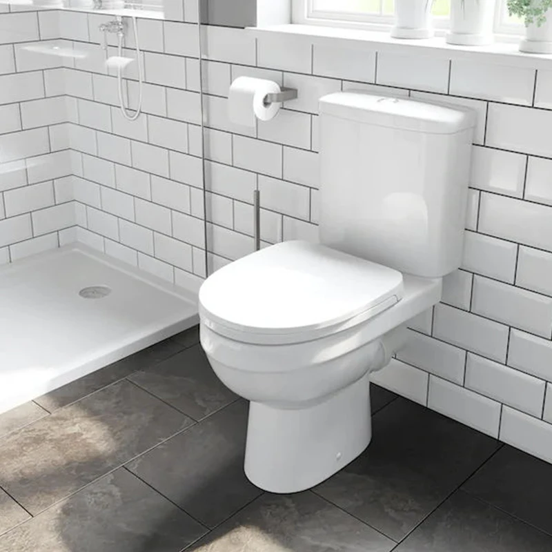 Siphonic Ware Bathroom WC Toilet Commode Piss Ceramic Water Closet Two Piece Toilet for Hotel Bathroom