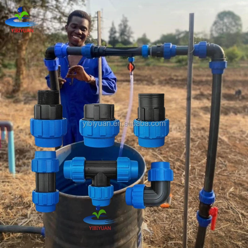 Drip Irrigation Supplies Accessories pp Compression Quick Connect Valves Hdpe Pipe Fittings