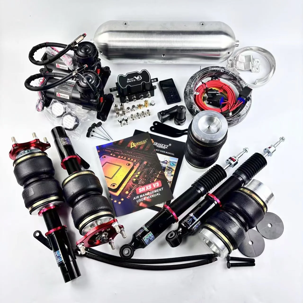 AIRMEXT/F-SNX5-M エアサスペンション フルキット 新品 CIVIC FC用