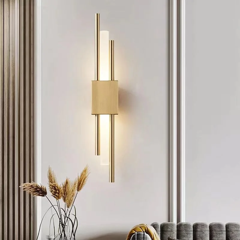 Appliques murales LED nordiques modernes et luxueuses en fer, design minimaliste haut de gamme et encastré pour intérieur, destinées aux hôtels, salles à manger et salons, bureaux