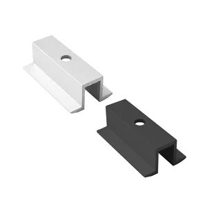 Aluminum Solar Panel Mounting Framed Clamp Mid Clamps for Solar Panel Rack System