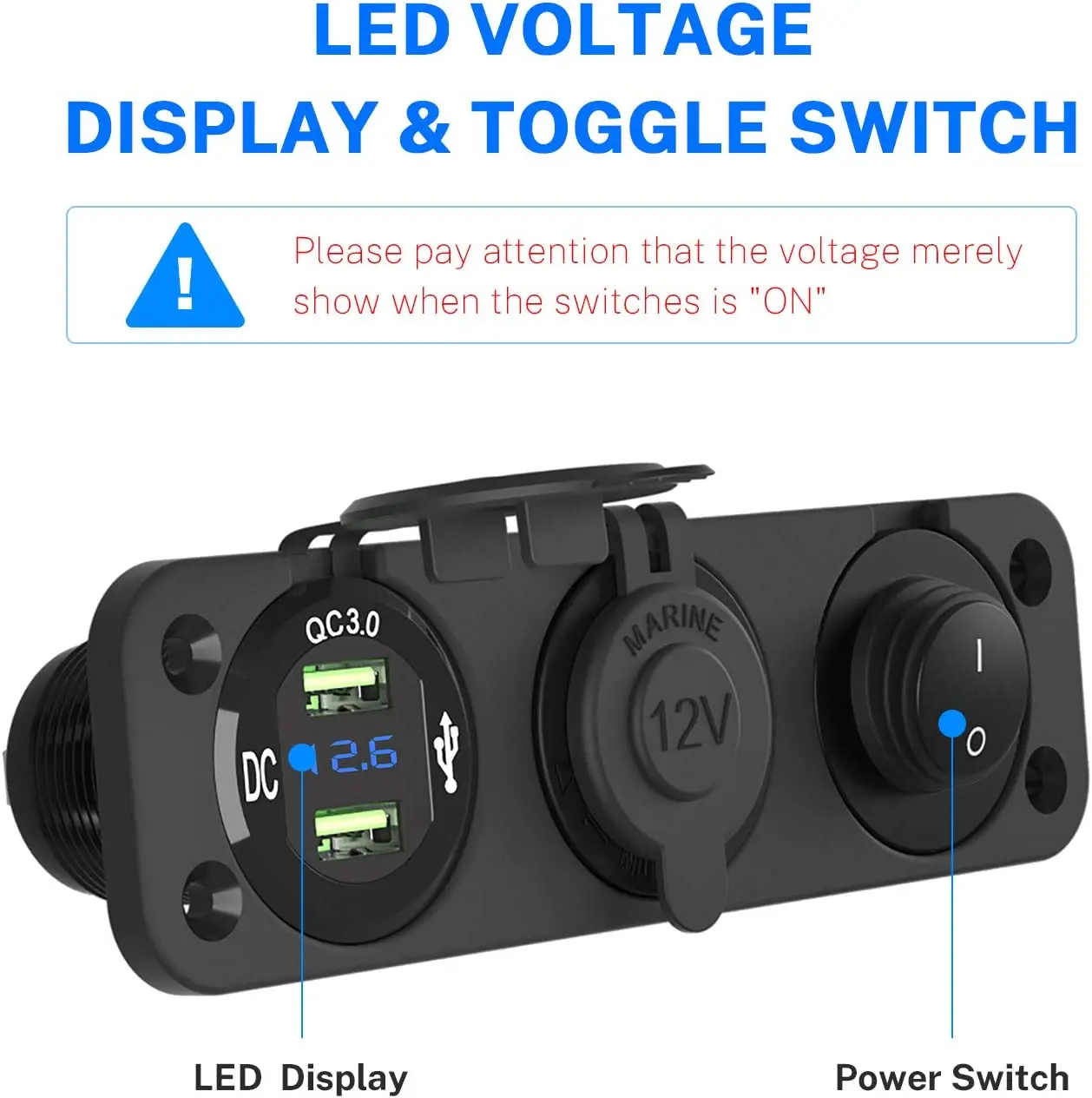 Presa USB Per Moto Impermeabile - QC3.0 E Type C Con Ricarica Rapida - Foto 4