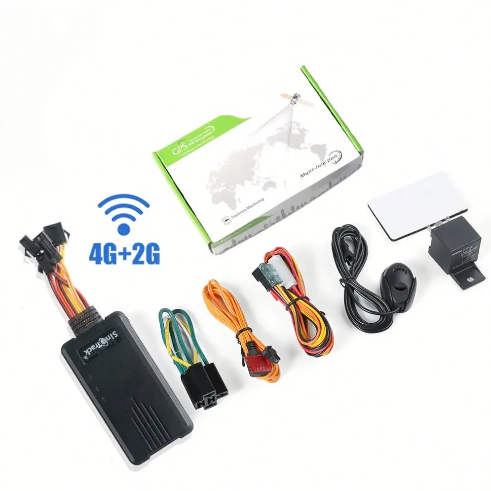 Free App Web High Quality with SOS MIC Relay Sino Track 906L Vehicle GPS Tracker 4G GPS Para Auto