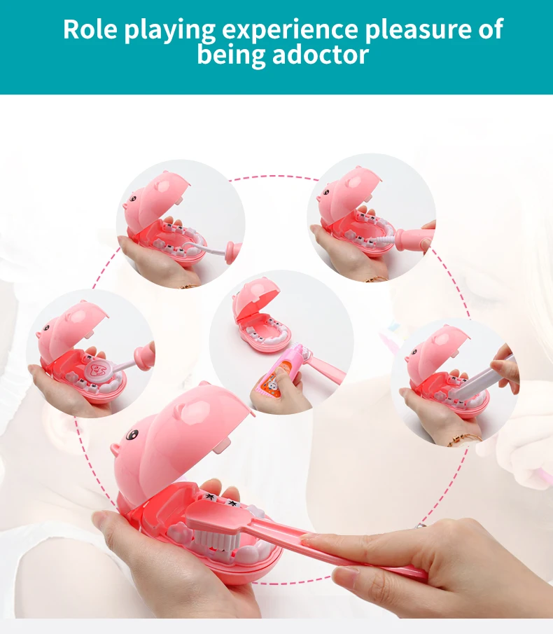 
 Toy Doctor Kit 28 Piece Kids Pretend Play Toys Dentist Medical Role Play Educational Toy jouet de docteur Doctor Playset for Gir  