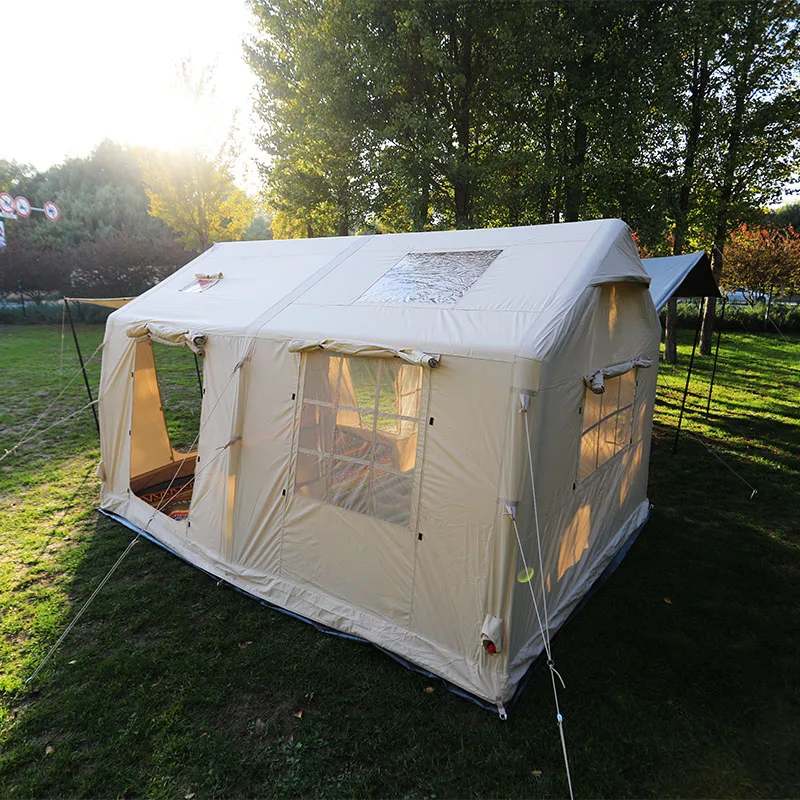 Woolf 12 SqM Luxury Glamping Air Zone Inflatable Camping Outdoor Tent  Portable & Waterproof with Air Pump for Beach Use