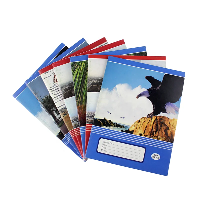 Оптовая продажа Китай заводская цена высококачественные французские школьные ноутбуки для Африки канцелярские принадлежности