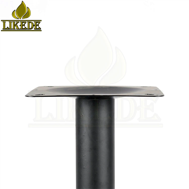 Metal Table Leg Black Iron Fixing Legs to Glass Table Single Leg Table Base