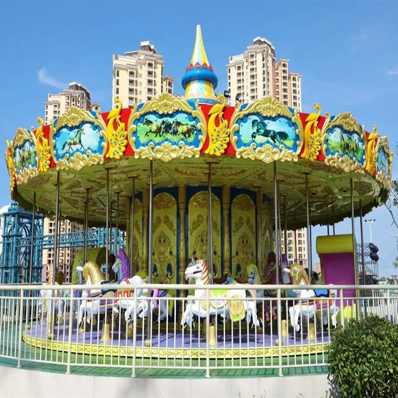 Customize Different Types Large Carousel Horse Christmas Fairground Merry Go Round Carousel for Sale