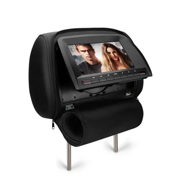7inch Car headrest monitor DVD / AV with pillow and zipper