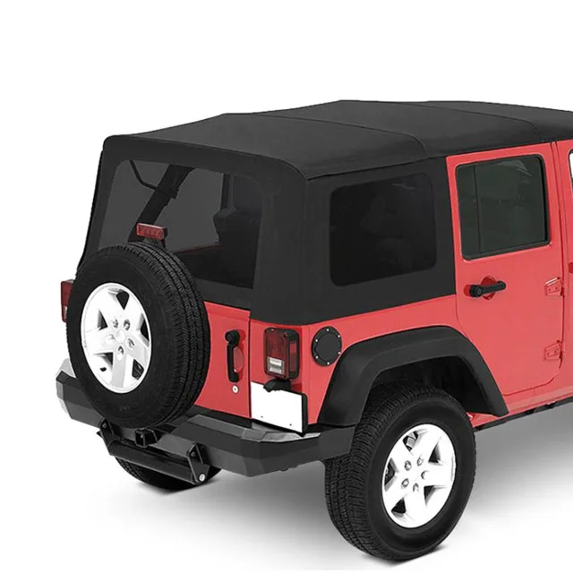 Soft Top With Tinted Windows Without Doors For Jeep Wrangler Jk 4 Door  07-09 - Buy Car Top,Soft Top,Full Soft Top Product on 