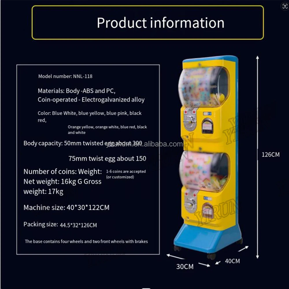 Factory OEM Three Layers Gashapon Machine Kid GACHA TOYS