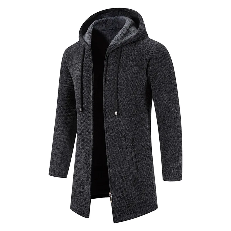Hot Selg Long Sleeve Wholesale Warm Jacket Coat Windbreaker warm jacket for men Plus Size collar cardigan sweater_voghion.com