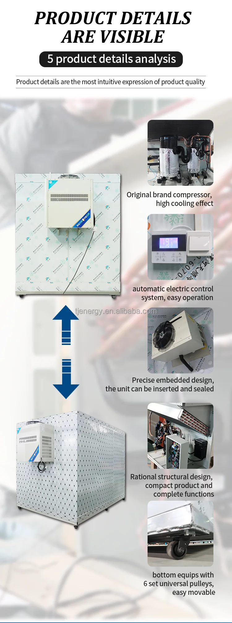 Commercial Cooler Monoblock Refrigeration Freezer Unit For Freezer ...