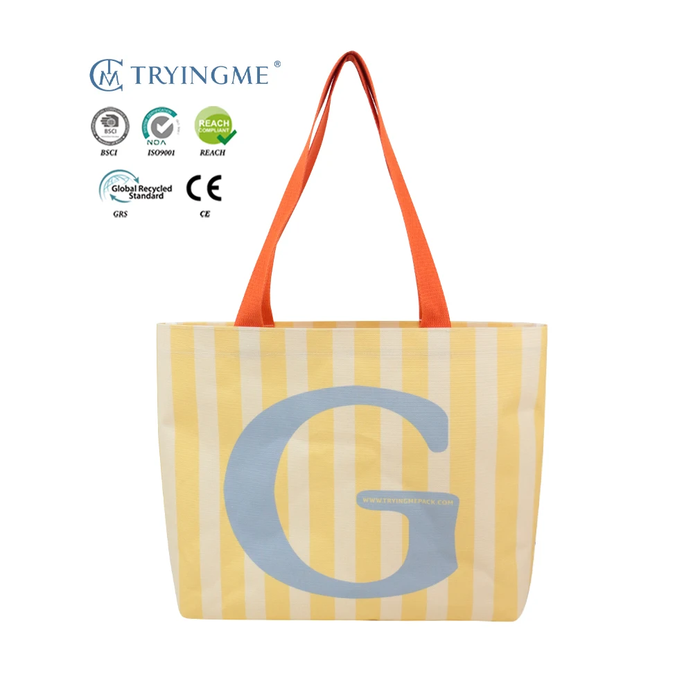 Hot Selling Custom Logo Print Cartoon Folding Cotton Canvas Tote Bag Summer Fashion Personalized Eco-Friendly Shopping Bag