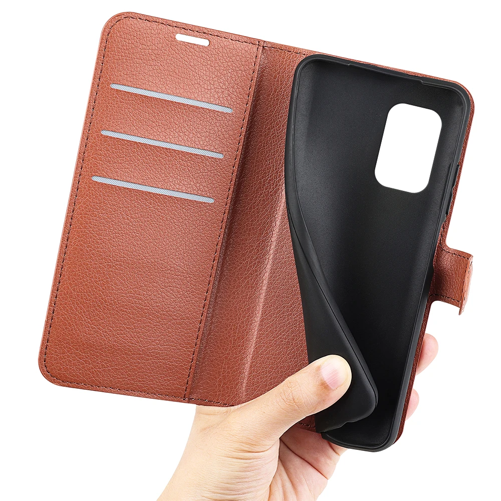 For Samsung Galaxy A23e A23 M23 F23 5G Smartphone Lichi Pu Leather Flip Back Cover Case