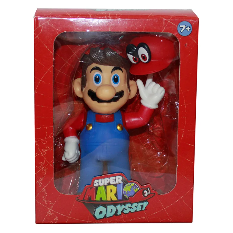 Brinquedo Boneco Estátua Mario e Cappy: Super Mario Odyssey