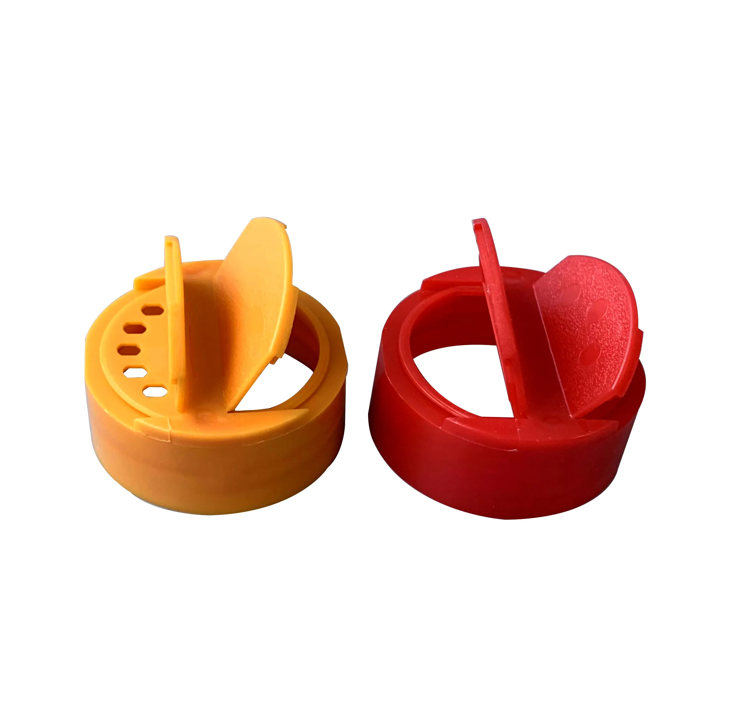 Customized Color 42mm Dual Flap Cap Plastic Shaker Lid for Glass Bottle