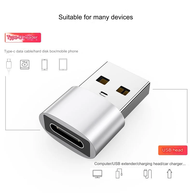 Male To Ios 8 Pin Female Connector Otg Usb Adapter Usb 2.0 To Usb C ...