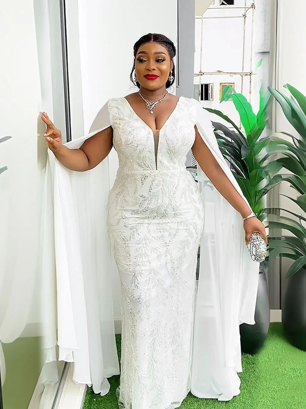 open lace back dress Long 3/4 Sleeve Mother of The Bride Lace Dress