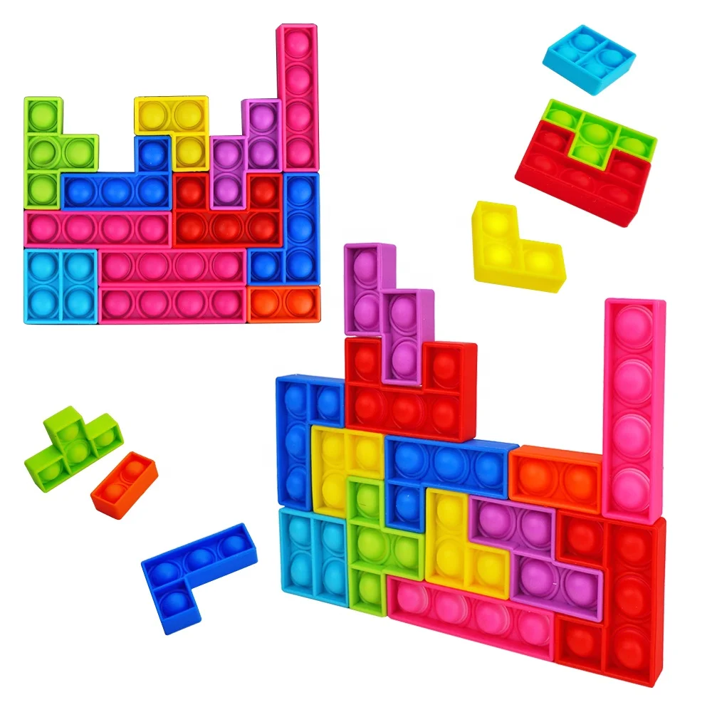 Building Block Pop it pussel - Popit puzzle game -  - Köp  billigt garn & tillbehör till stickning