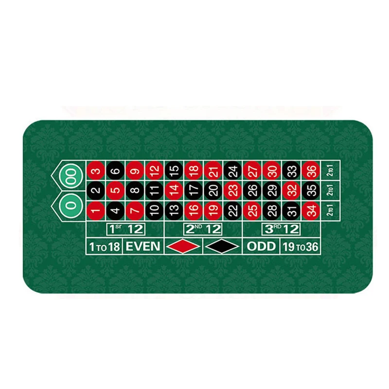 100% Customized Design Rubber Board Game Poker Table Mat Texas Hold'em Poker Pad