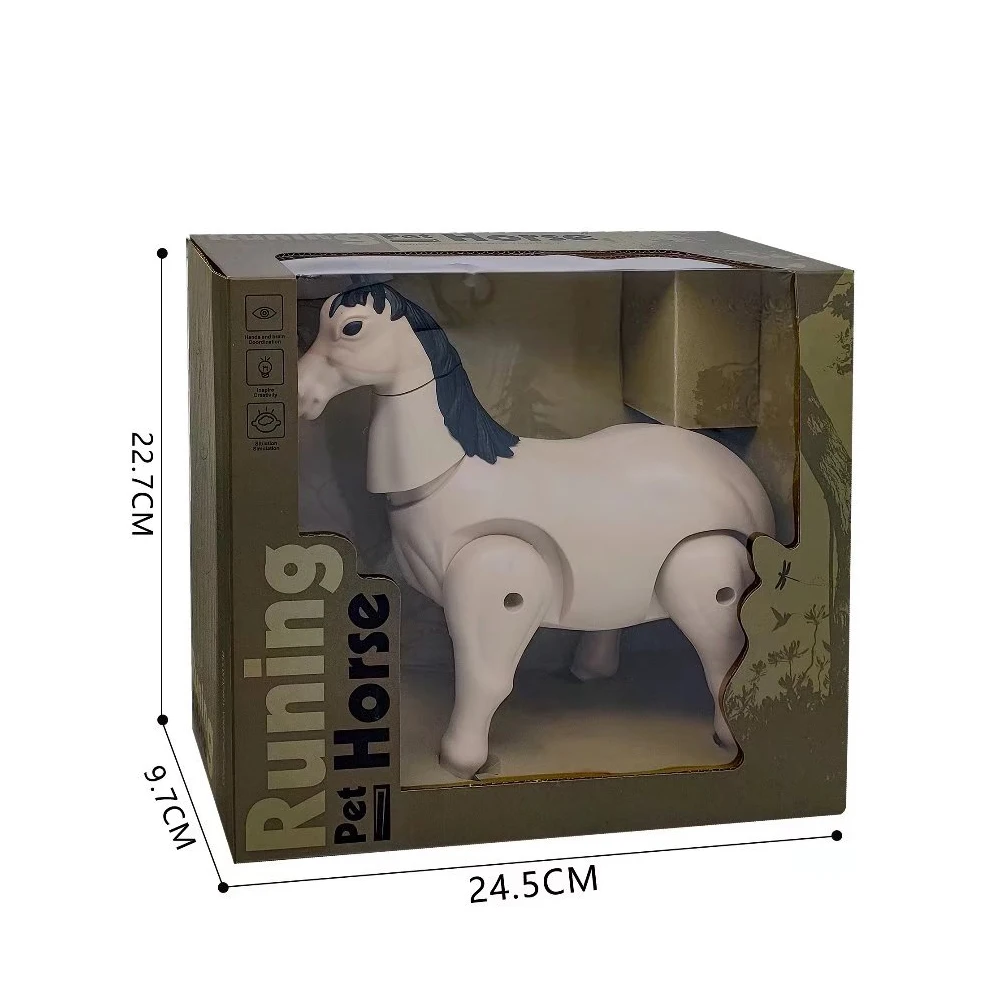 Battery Operated Walking Animal Figure Electric Toy Plastic Horse