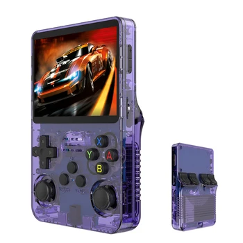 R36S Open Source Linux System 64GB/128 Capacity Pocket Gameboy 15000+ Games Portable Retro Handheld Game Joysticks Controllers