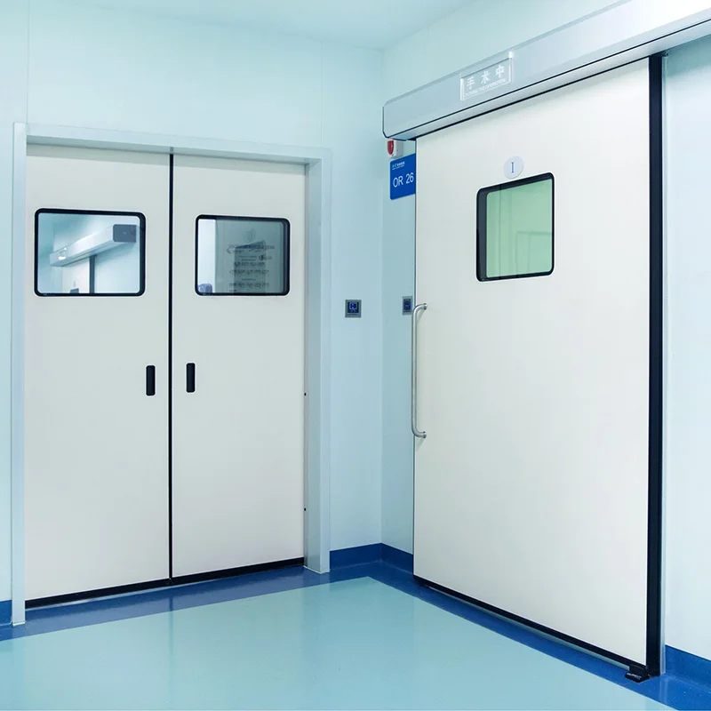 Lead plate radiation protection medical automatic door for cleanroom