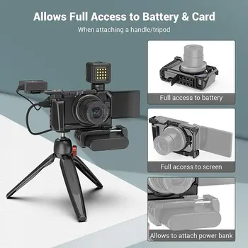 Smallrig Camera Cage for Sony Zv1 Camera with Silicone Gel Grip Cold Shoe Mount -2938 detail image