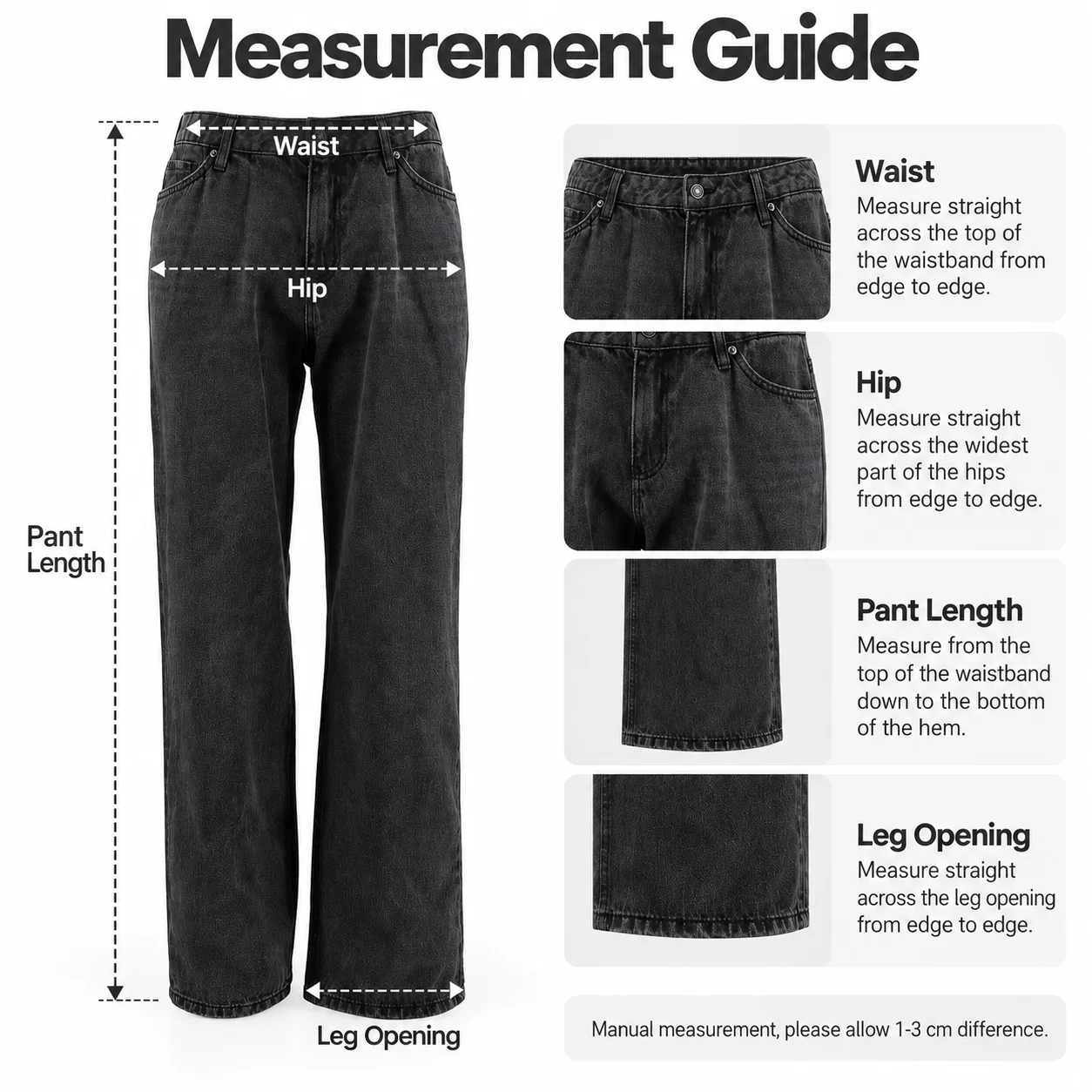 Size measurements